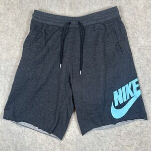 NWT Nike 836277-033 Men's Sportswear Shorts Cotton Loose Fit Blue White Size L